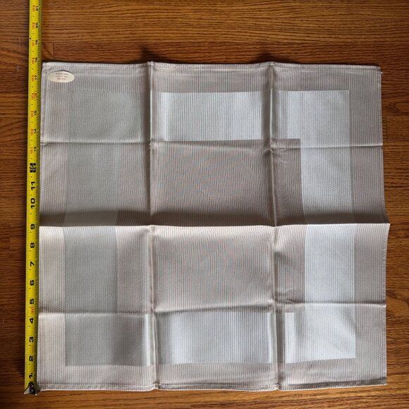 14 Crystal Glow Vintage Celanese Acetate Stain-Resistant Napkins Table Damask - Picture 3 of 12